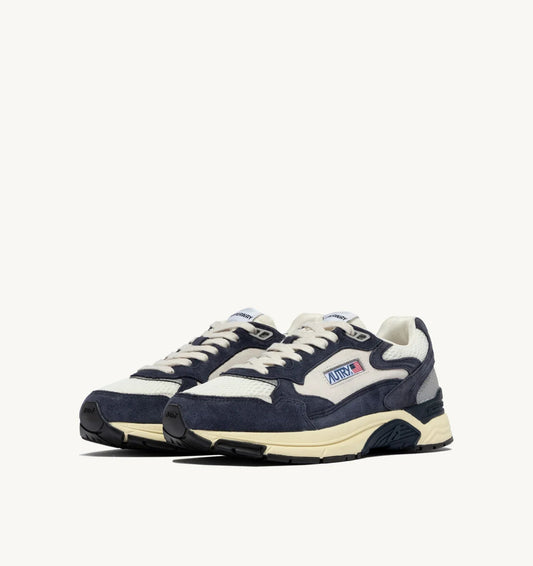 BASKETS HYPERWAY EN MESH ET DAIM SPACE BLUE ET ARGENT
