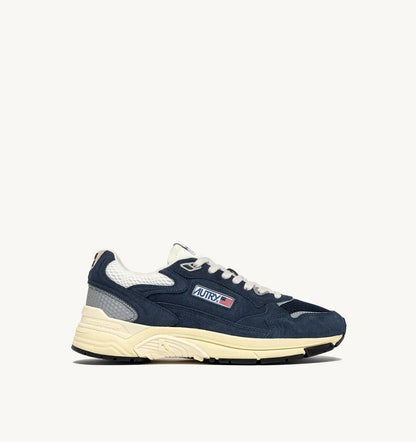 BASKETS HYPERWAY EN MESH ET DAIM BLUETTE ET MARSHMALLOW