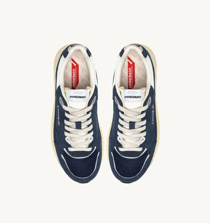 BASKETS HYPERWAY EN MESH ET DAIM BLUETTE ET MARSHMALLOW