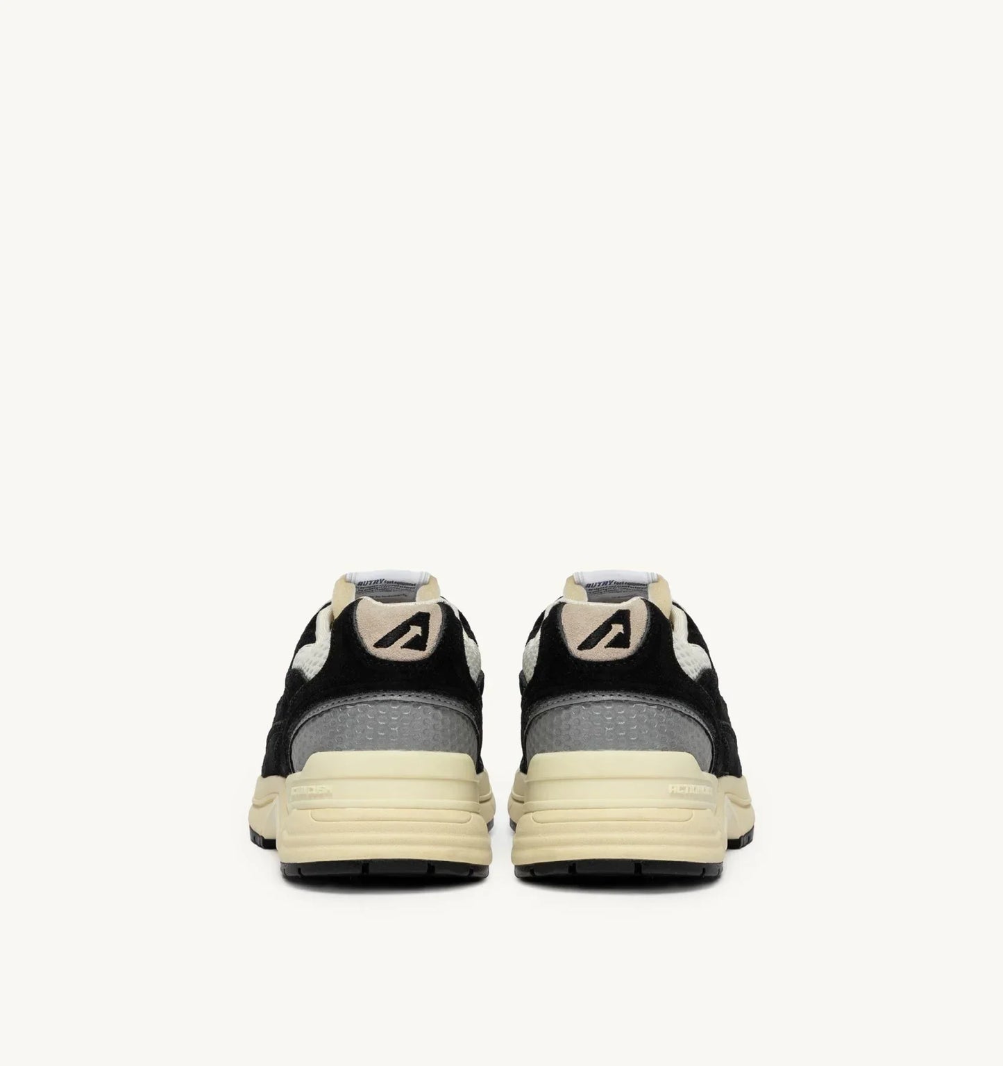 BASKETS HYPERWAY EN MESH ET DAIM NOIR ET ARGENT