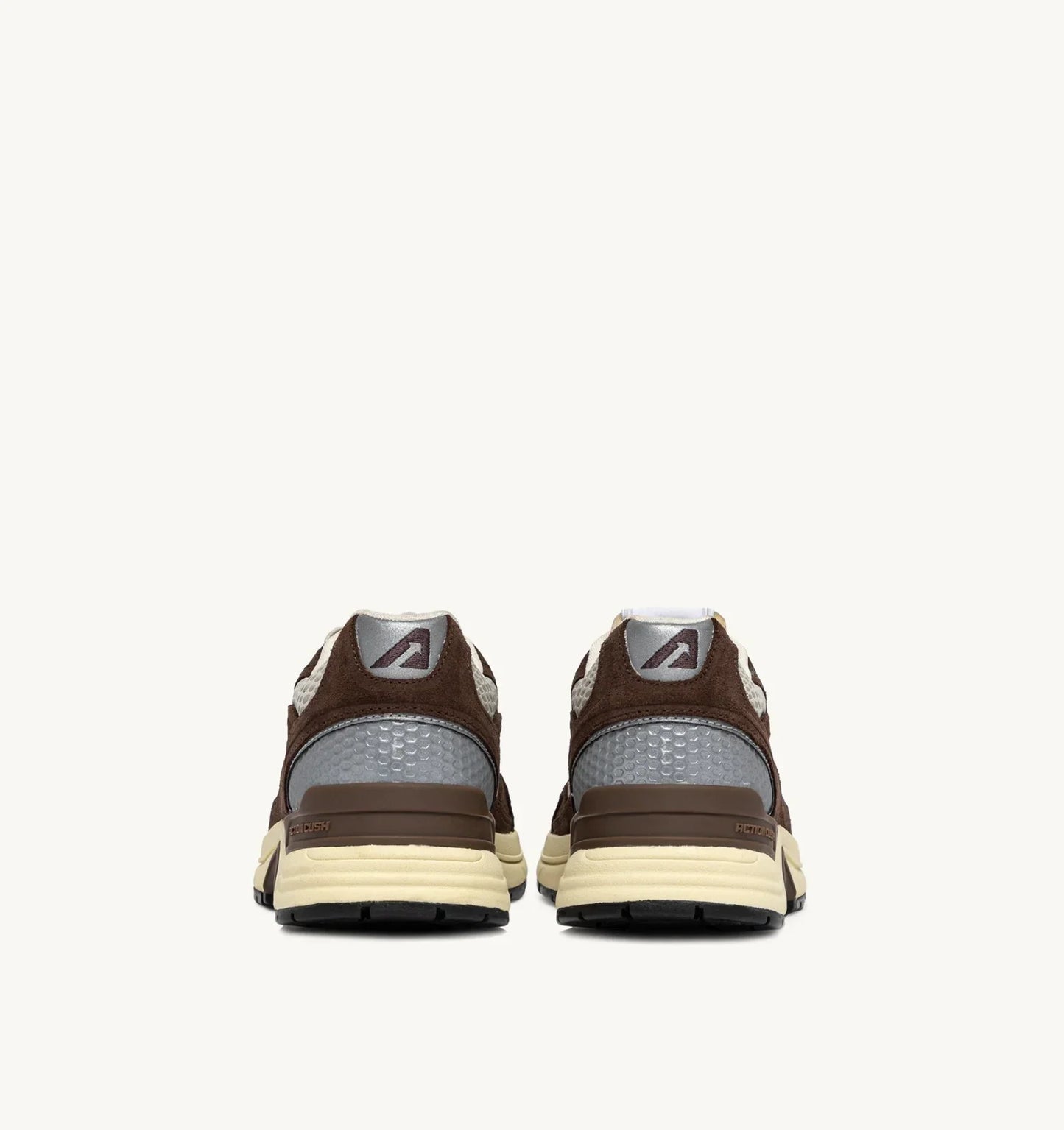 BASKETS HYPERWAY EN MESH ET DAIM SAND ET COTTO