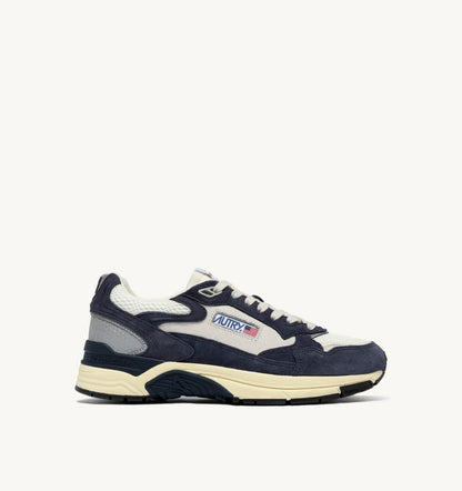 BASKETS HYPERWAY EN MESH ET DAIM SPACE BLUE ET ARGENT
