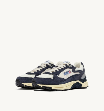 BASKETS HYPERWAY EN MESH ET DAIM SPACE BLUE ET ARGENT