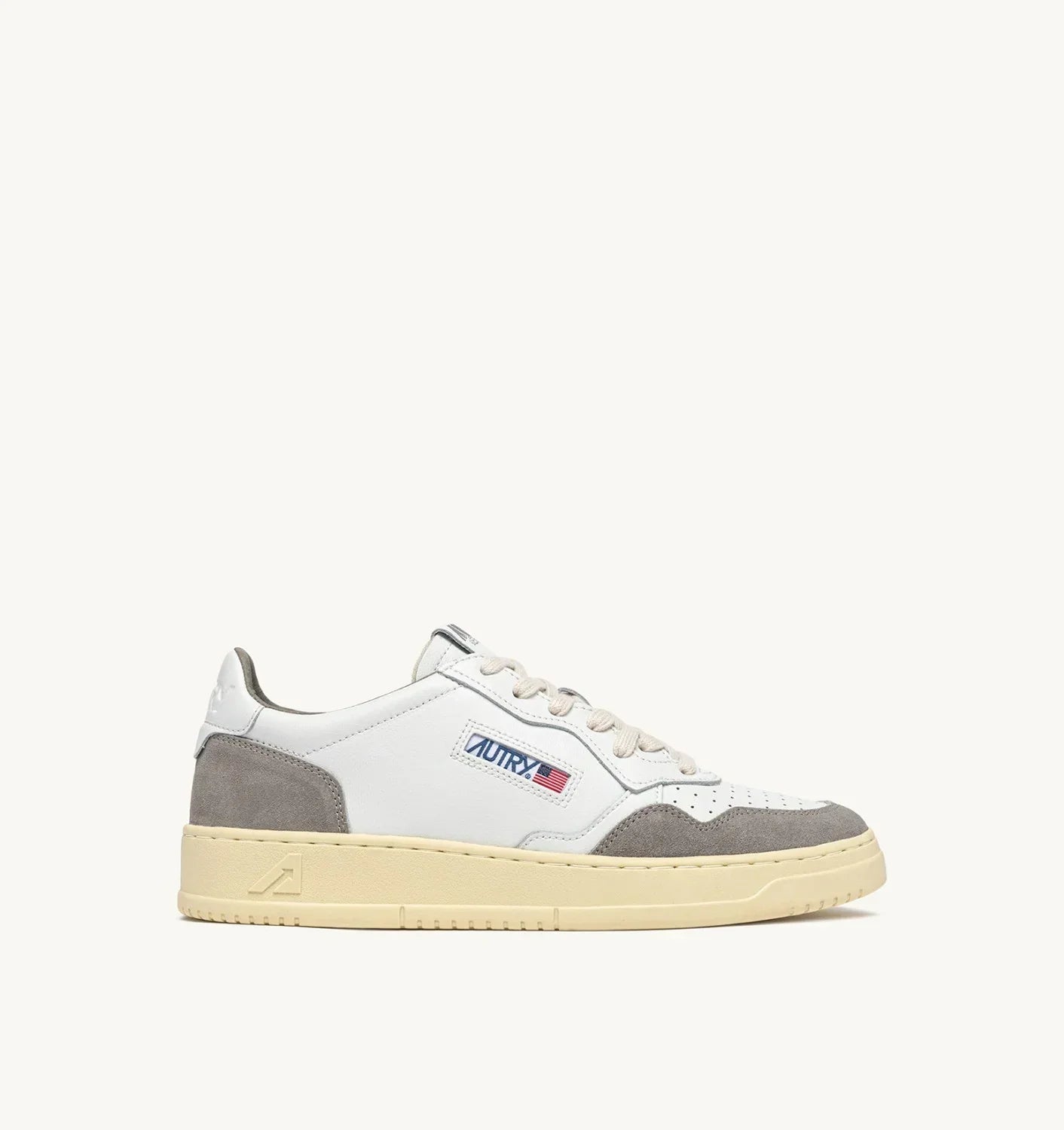 BASKETS MEDALIST LOW EN CUIR BLANC ET DAIM VAPOR