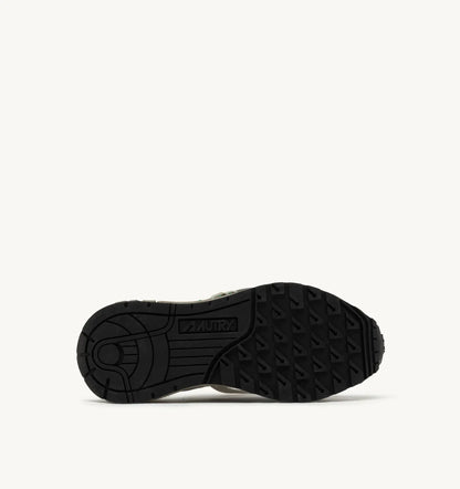 BASKETS REELWIND SUPER VINTAGE EN DAIM ET NYLON BLANC ET NOIR